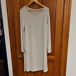 Reitmans Light Gray Long Sleeve Dress